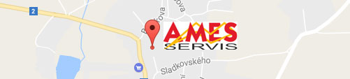 Ames servis - mapa